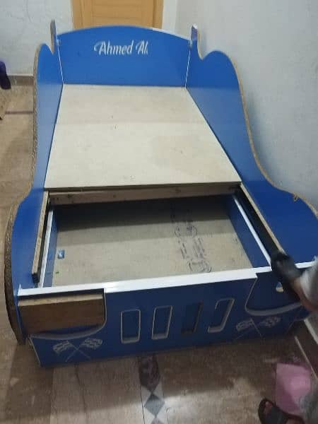 car bed double manzil with mattress 4