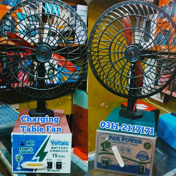12 Volt AC DC Fans Rechargeable Fan Battery Fan And Charging Fan 1