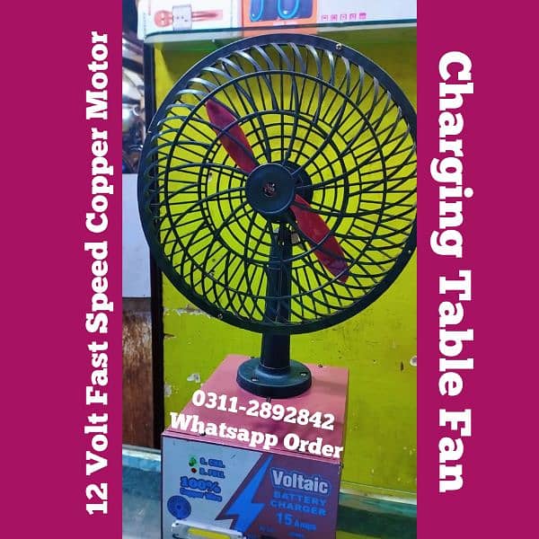 12 Volt AC DC Fans Rechargeable Fan Battery Fan And Charging Fan 6