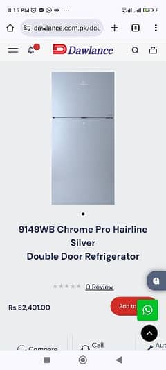 dawlance refrigerator new