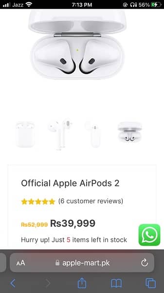 Apple AirPods (2nd Gen) New 1