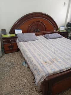 Shesham Bed with side tables