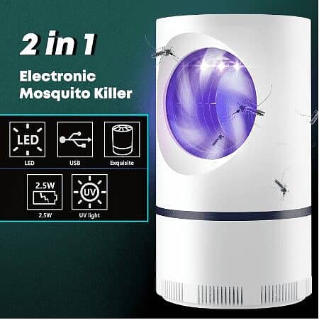 Mosquito Killer Round Lamp USB Mosquito Repellent LED Anti-Mosquito UV 0
