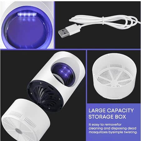 Mosquito Killer Round Lamp USB Mosquito Repellent LED Anti-Mosquito UV 5