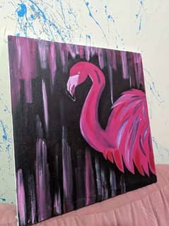 flamingo painting 0