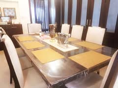 Dining Table/Wooden Dining Table/8 Seater Dining/Dining with 8 Chairs