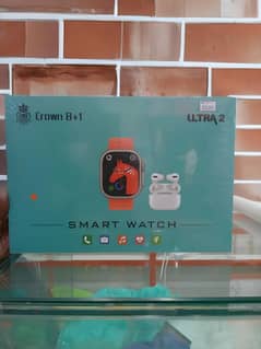 Smart Watch Ultra 2 with Earbuds Pro, Crown 8+1
