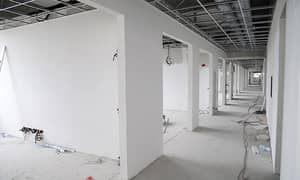 DRYWALL - GYPSUM BOARD & GLASS PARTITION-FALSE CEILING