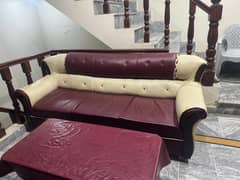7 seater rexine sofa