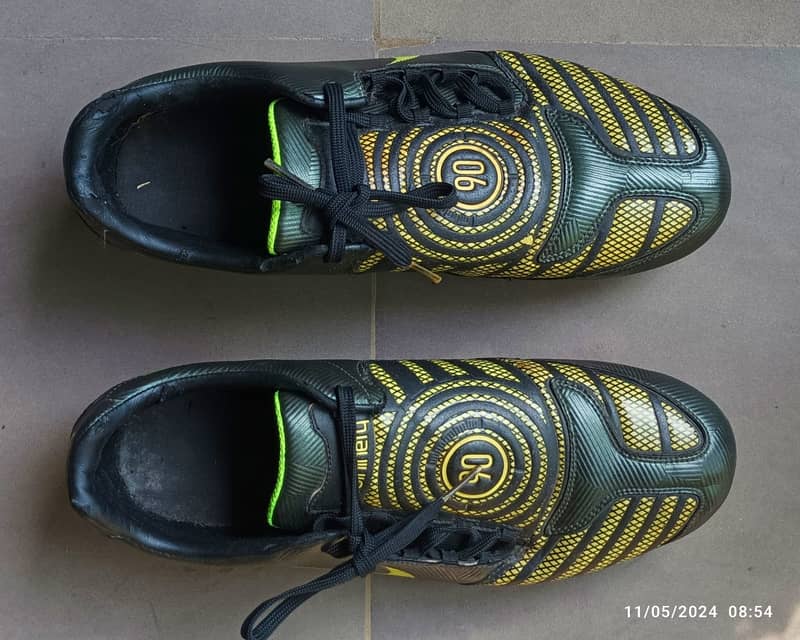 Nike Total 90 Laser II Black Volt SG Football Shoes 2