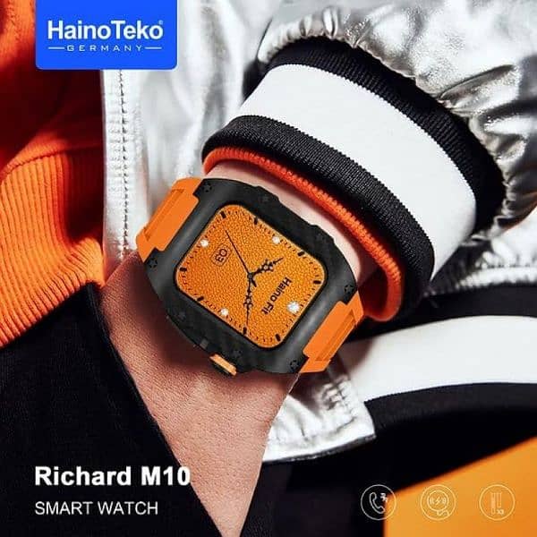 Richard M10 Smart Watch With Wireless Charging And Three Stylish 2