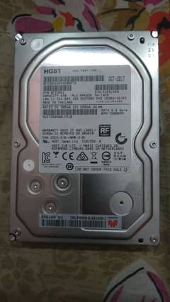 HGST Sata hard disk 6 tb health 100%