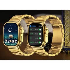 M9 Ultra Max Gold Edition Luxury Stainless Steel Sports Heart Rate
