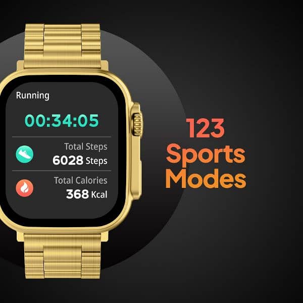 M9 Ultra Max Gold Edition Luxury Stainless Steel Sports Heart Rate 6