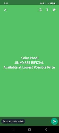 Solar panel Jinko NType Bificial 585W best price Documented