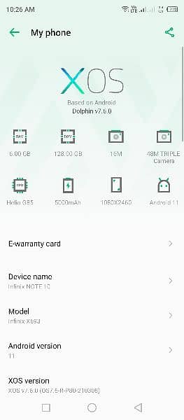 infinix note 10 6/128 Pta Approved 4