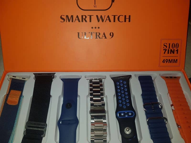 S100 7 STRAPS smart watch only 2 weeks used 0
