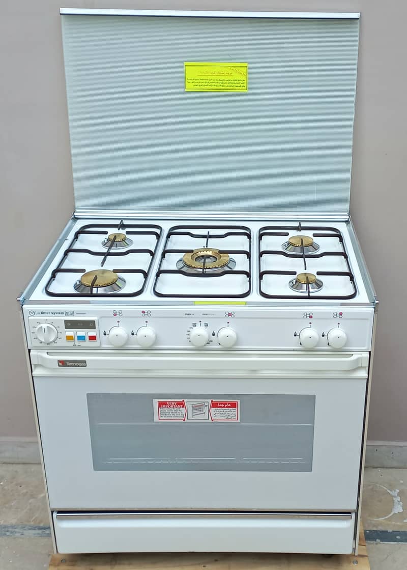 5 Burner ITALIAN Imported Cooking Range Tecnogas Oven Technogas Baking 8