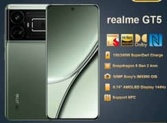Realme GT5 16+8/512 Official PTA Approved Dual sim (Only sale)