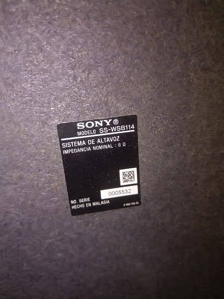 Sony subwoofer with amplifier for tv 5