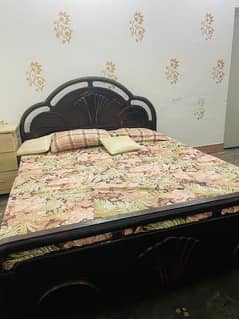 one bed and sofa set in good condition .