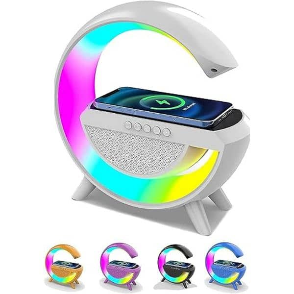 BT-2301 Wireless Phone Charger Bluetooth Speaker With RGB Lighting 4