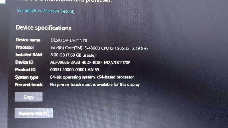 Asalam o Alaikum. Lenovo ThinkPad Corei5 4th generation 6