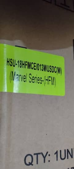 Model: HSU-18HFMCE/013WUSDC(W)

(Marvel Series-(HFM)
