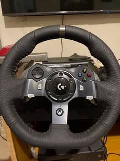 G920 steering wheel with pedal shifter and racing kit
