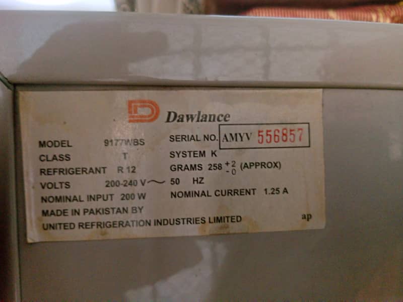 Dawlance Refrigerator 9177WBS for Sale 4