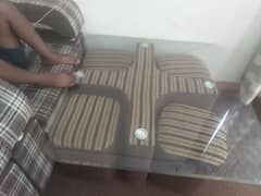 center table with heavy glass l 0