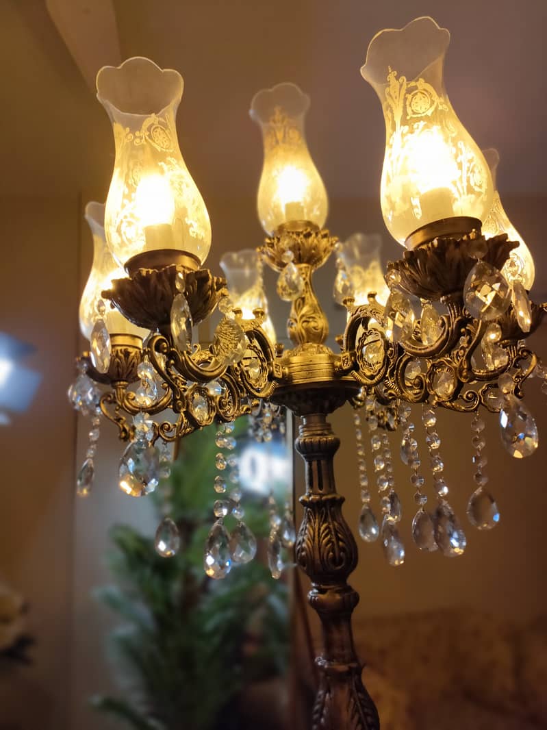 Classic Victorian Floor Lamp 7 bulbs/head Jumbo Size 1