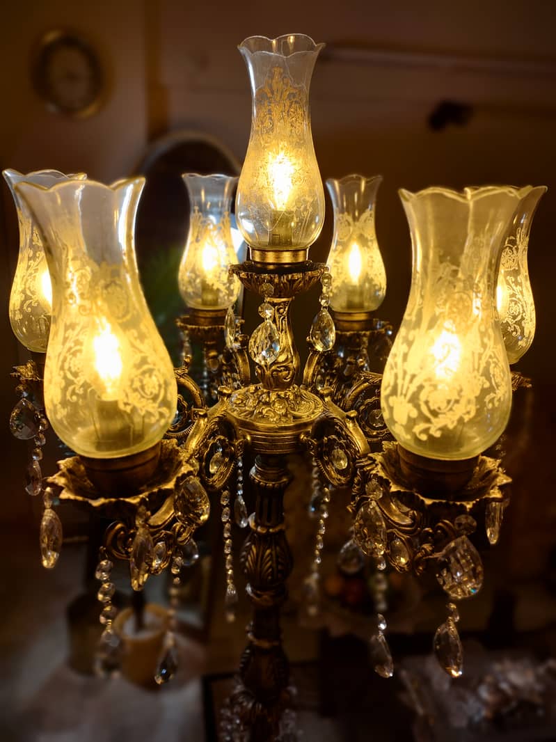Classic Victorian Floor Lamp 7 bulbs/head Jumbo Size 2