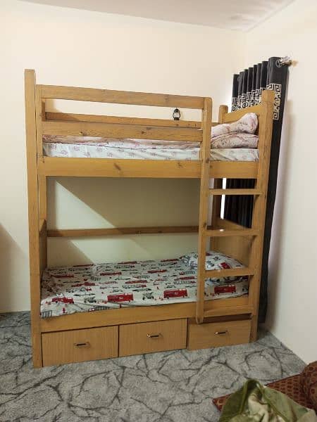 Wooden Bunk Bed for Kids 2