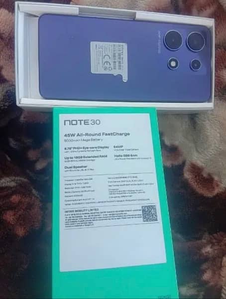 INFINIX NOTE 30 16/256 COMPLETE BOX CALL ONLY 3