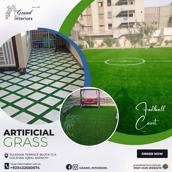 Artificial grass Astro turf sports grass Fields  Grand interiors 0