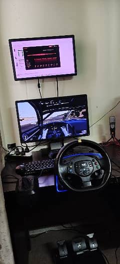 High-Performance Gaming Steering Wheel with manual H shifter (6+1)