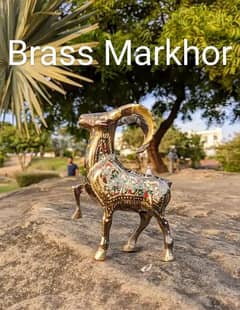 brass Markhor for sale available (Delivery also available)