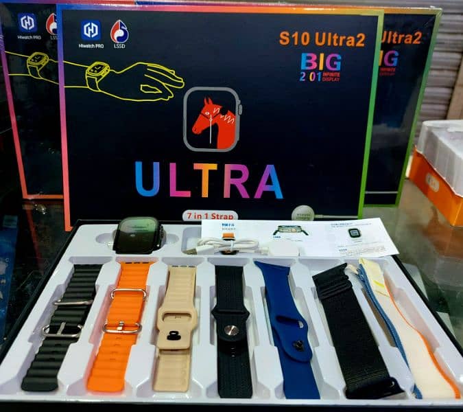 Seris 8 Smart Watch Ultra 2 Full display Plus 7 Straps - High Quality 1