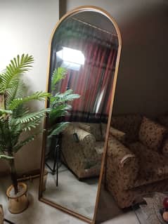 Standing Mirror with overall metal frame