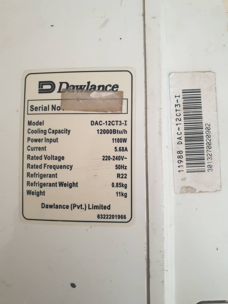 Dawlance 1 ton AC 2