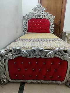 2 single chinyuti design bed with spring mattress urgent sale