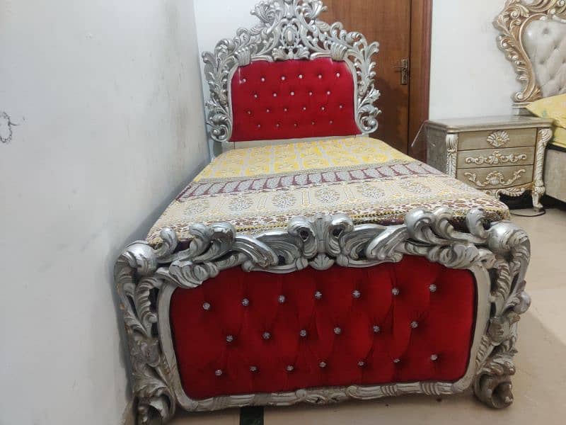 2 single chinyuti design bed with spring mattress urgent sale 2