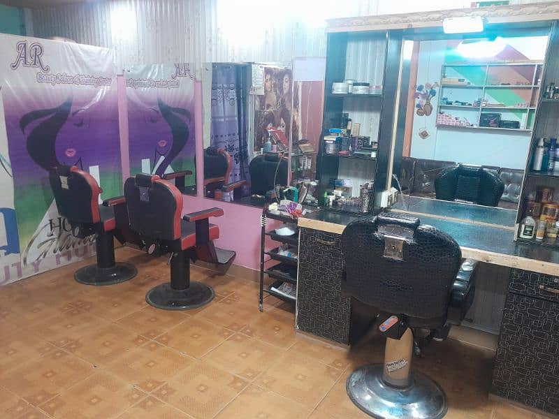 running beauty saloon for sale 2
