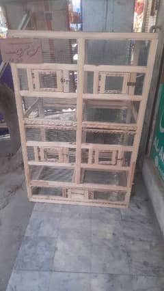 parrots and hen chicks wood cage for sale