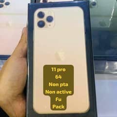 IPHONE 11 PRO 64 NON PTA NON ACTIVE  BOX PACK FACTORY UNLOCK 0