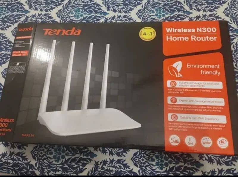 TENDA F6 Wireless N300 Easy Setup Router Almost Brand New Condi. . . 1