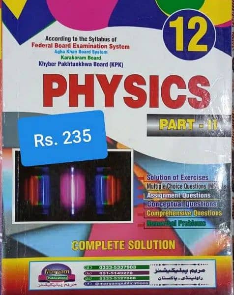 F. SC; Grade 11 and 12 books in excellent condition at 50% low price. 1