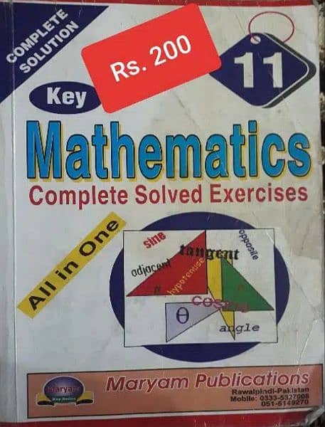 F. SC; Grade 11 and 12 books in excellent condition at 50% low price. 7