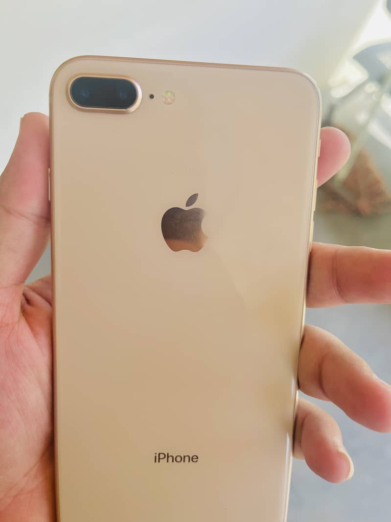 I phone 8 plus 256gb Pta Approved Golden colour beatry  change All ok 1